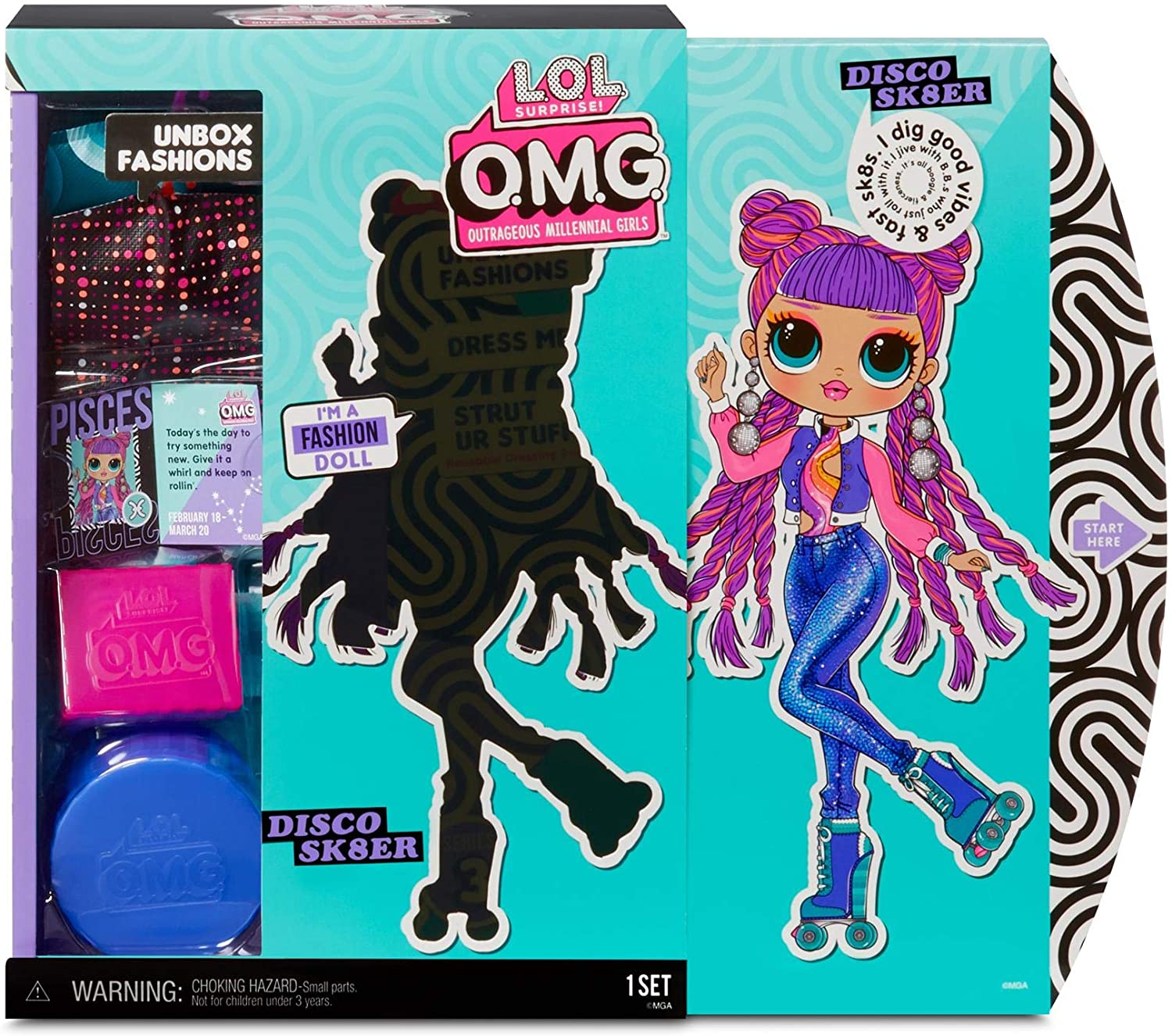 Кукла L.O.L. Surprise! O.M.G. Series 3 Roller Chick 20 сюрпризов  